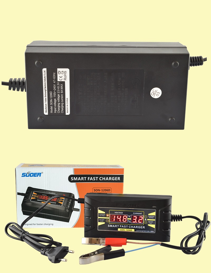 SON-1206D - AGM/GEL Battery Charger - Foshan Suoer Electronic
