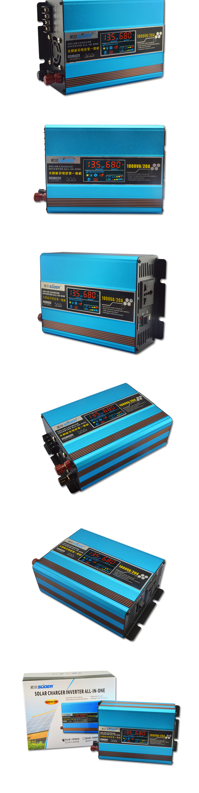 SUOER SAA-1000A 1000W DC12V to AC 230V Inverter - HUB360