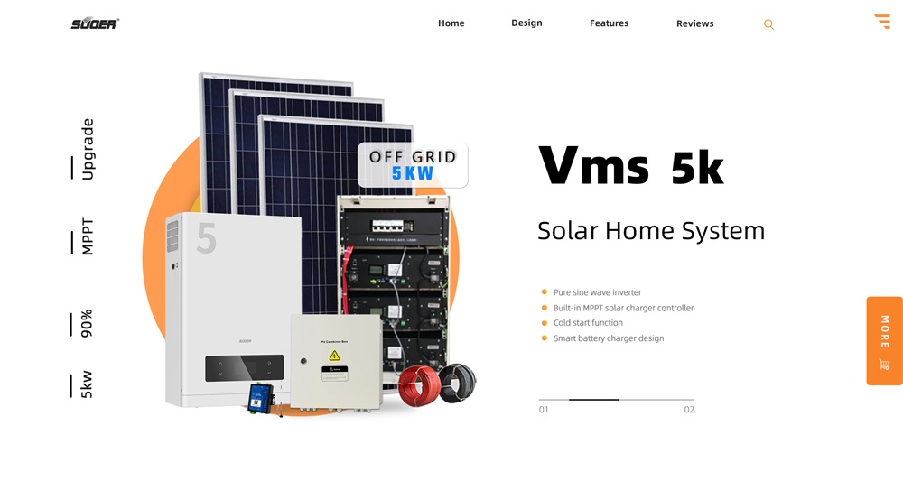 SUOER New 5kw Solar home system with good price