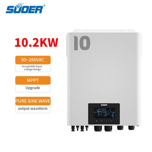 10.2kw high frequency inverter dc to ac Pure Sine Wave Invertor Hybrid Solar Power Inverter