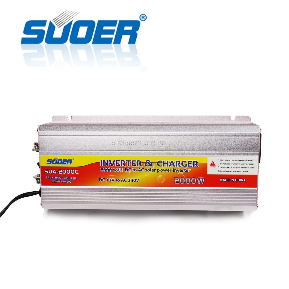 2000W 12V 220V New Power Inverter with Charger