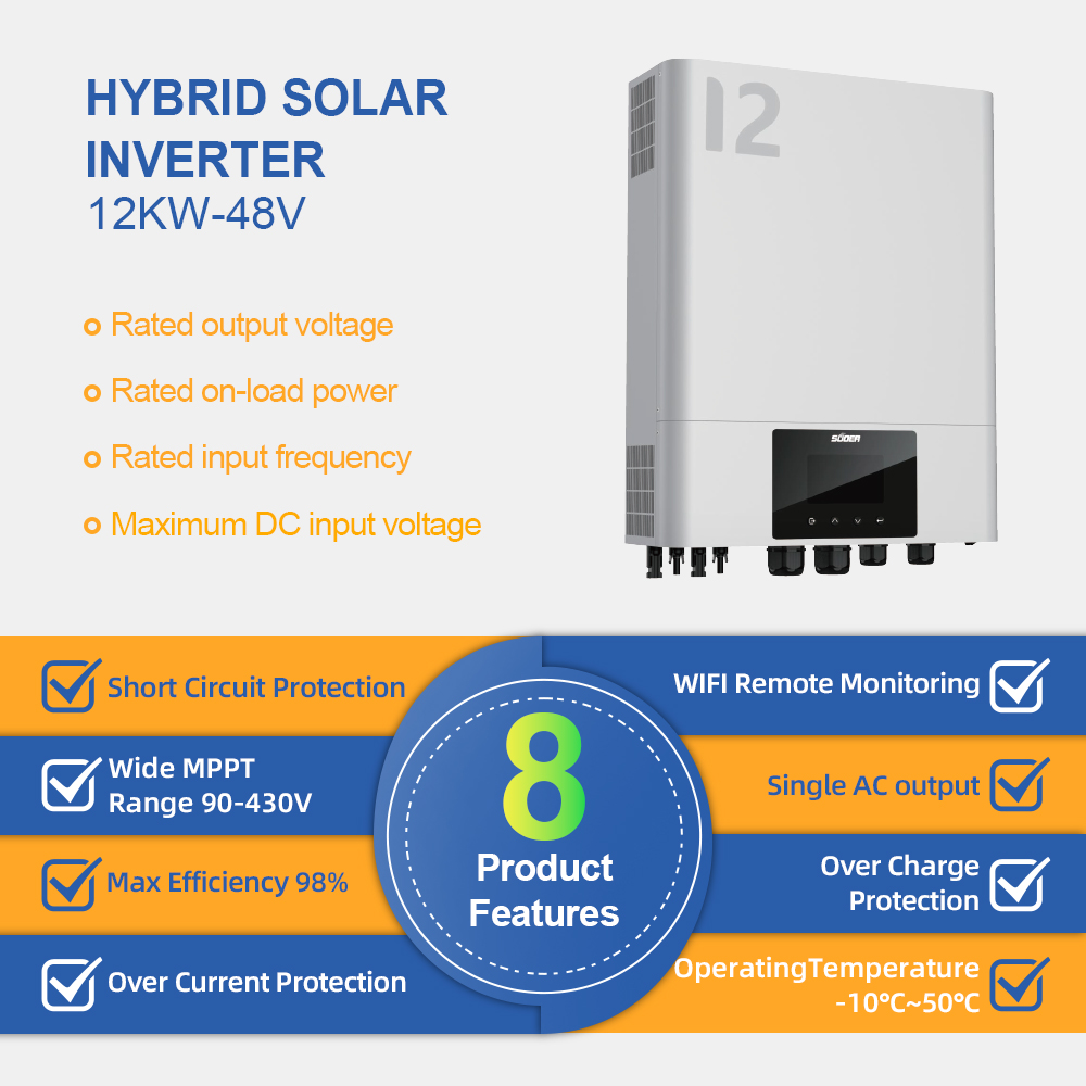 Hybrid Solar Inverter - VMS-IV-12K