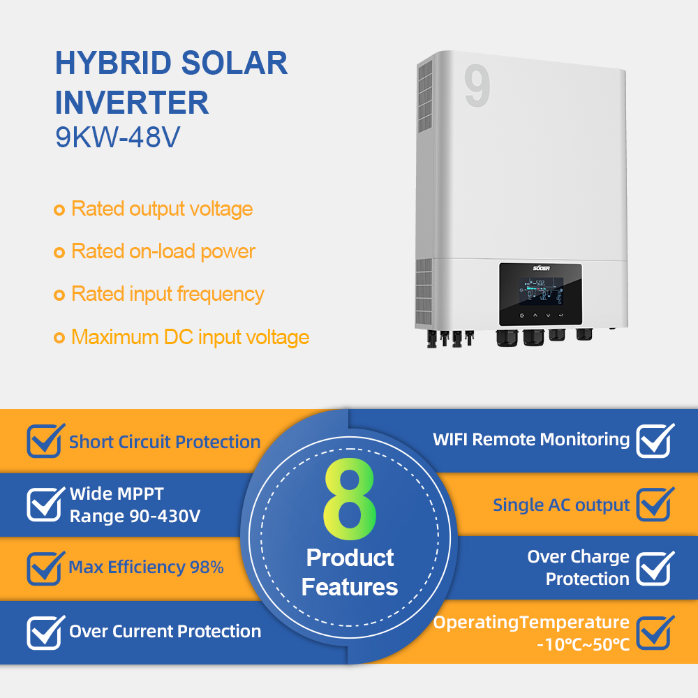 Hybrid Solar Inverter - VMS-IV-9K